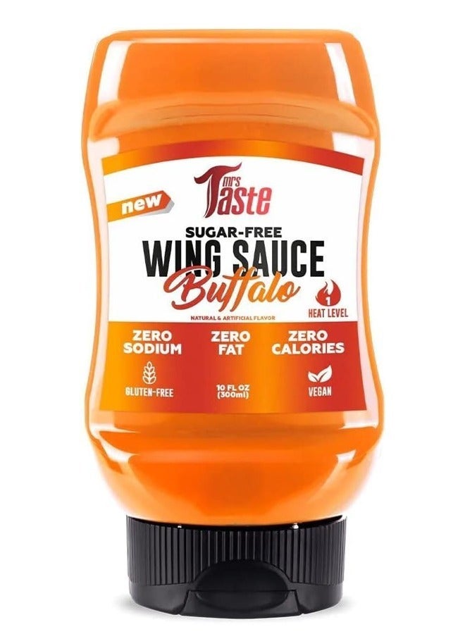 Mrs Taste Sugar Free, Zero Calories, Zero Sodium, Zero Sugar, High Fiber, Keto Friendly, Paleo Friendly, Ketchup and Sauces (WING SAUCE BUFFALO) 300 ML