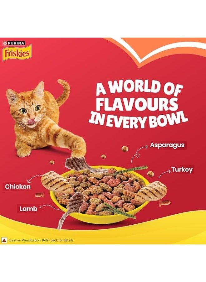 فريسكس طعام القطط الجاف بورينا فريسكيز ميتي جريل 1 كجم - Image 2