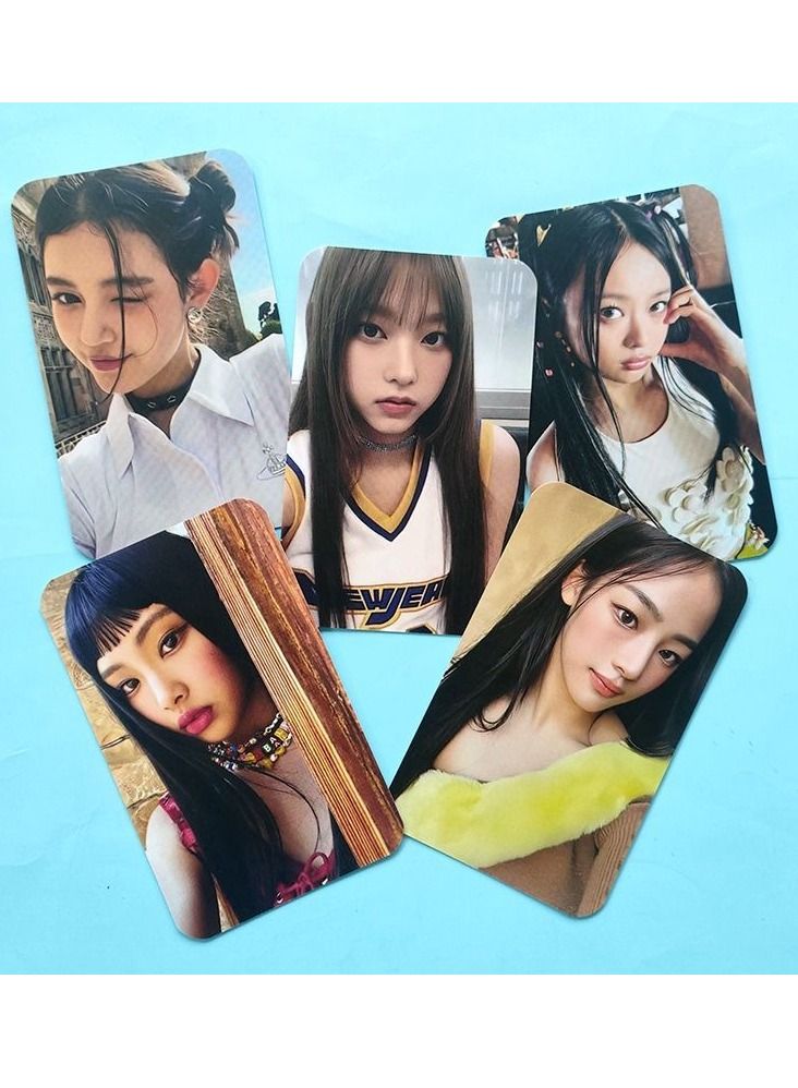 EHOME 5-Piece New Jeans New Album Attention Lomo Card With 5-Piece Resealable Cellophane Bag Clear - Image 4