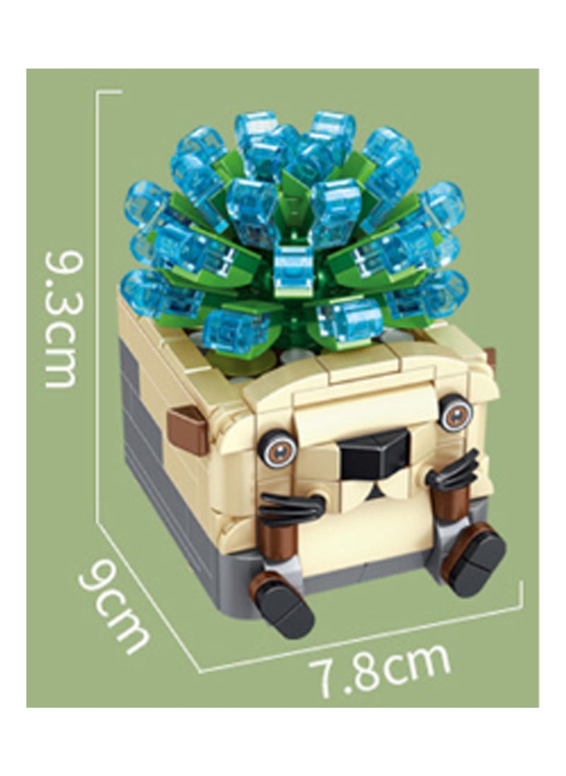 301pcs Otter Flower Pot Potted Model Set Assembling Building Blocks Creative Diy Plant Assembly Toys Children Adult Home Furnishings  - Image 2