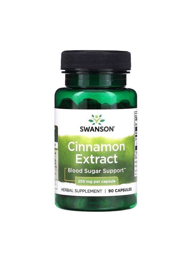 SWANSON مستخلص القرفة، 250 ملغ، 90 كبسولة