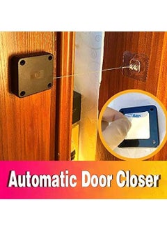 JENY JENY PunchFree Automatic Sensor Door Closer Multifunctional Automatic Door Closer Residential Commercial Auto Door Closer with Drawstring Closer Door for All Doors Internal Home Storm 2  - Image 2
