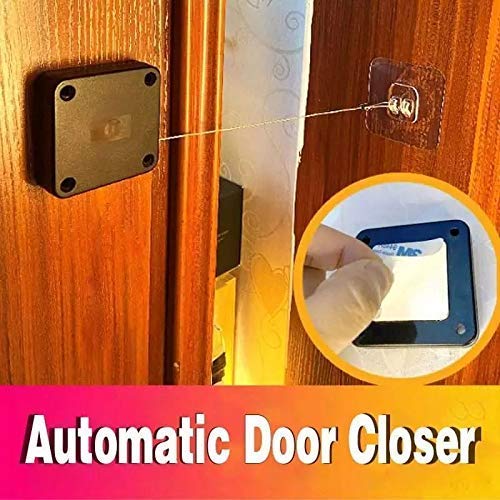 JENY PunchFree Automatic Sensor Door Closer Multifunctional Automatic Door Closer Residential Commercial Auto Door Closer with Drawstring Closer Door for All Doors Internal Home Storm 2 - Image 2
