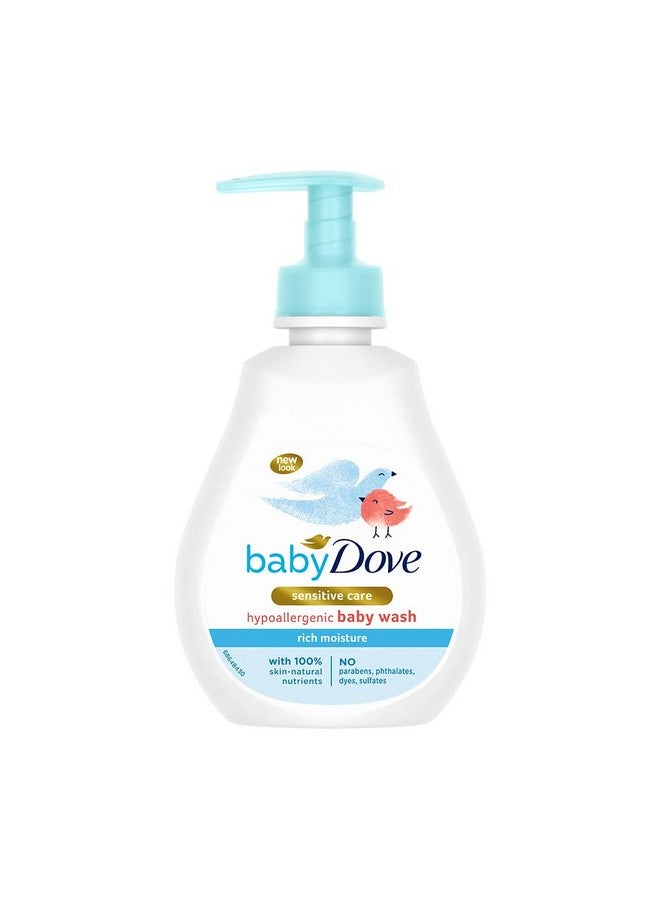 Baby Dove غسول للأطفال مع ترطيب غني من الرأس إلى أخمص القدمين 200 مل، غسول للجسم بدون دموع لبشرة الطفل الناعمة - مضاد للحساسية، بدون كبريتات، بدون بارابين - Image 1