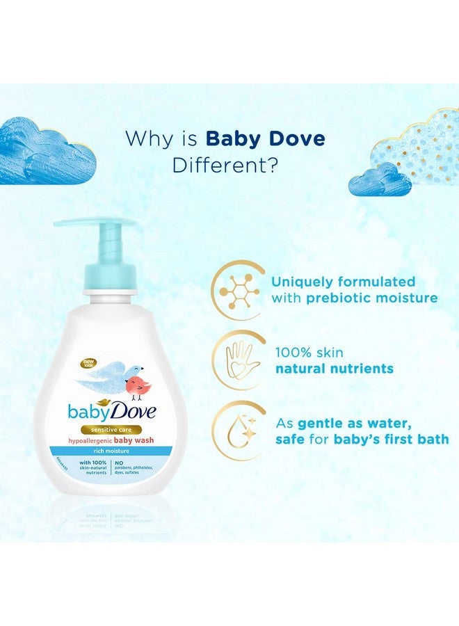 Baby Dove غسول للأطفال مع ترطيب غني من الرأس إلى أخمص القدمين 200 مل، غسول للجسم بدون دموع لبشرة الطفل الناعمة - مضاد للحساسية، بدون كبريتات، بدون بارابين - Image 3
