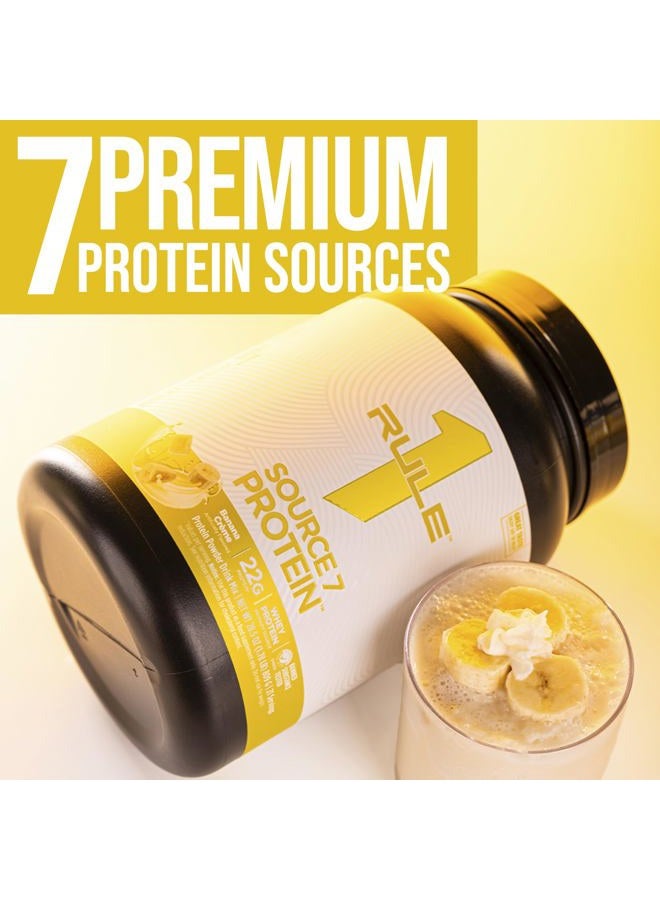 Rule 1 Proteins بروتين سورس 7 - نكهات مستوحاة من الجيلاتو، قوام ناعم كالمخمل، 22 جرام بروتين مستدام مع 10 جرام من الأحماض الأمينية الأساسية من 7 مصادر متميزة (5 أرطال*، جيلاتو الفستق) - Image 3