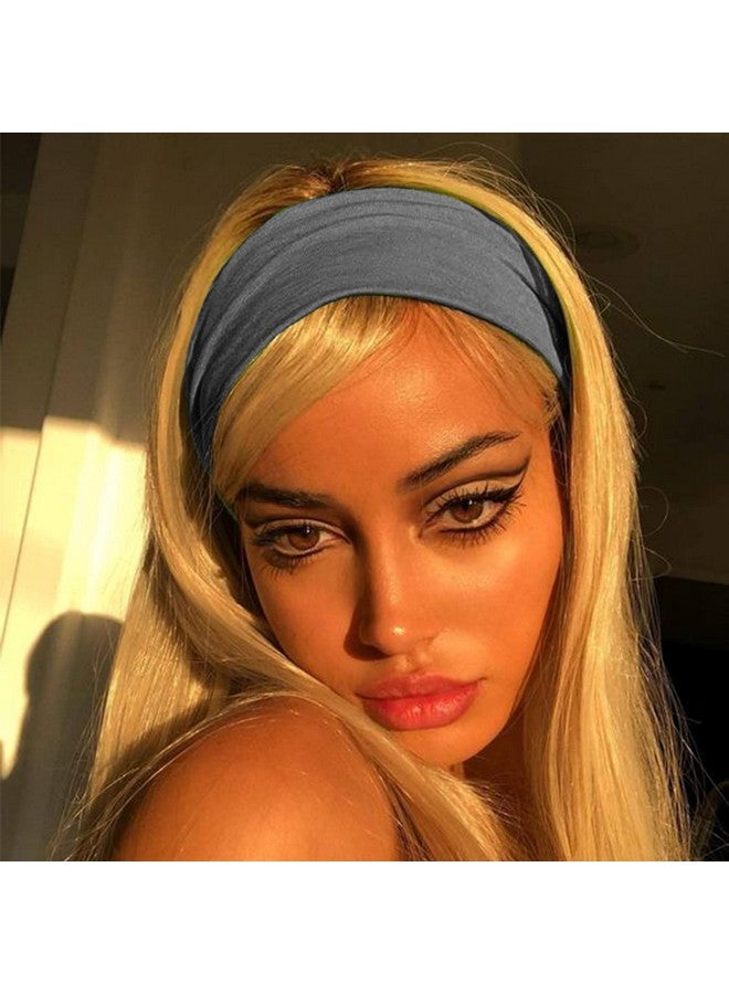 DRESHOW Yoga Sports Headbands For Women Elastic Nonslip Headbands Workout Running Hair Bands 6 Pack - Image 4