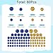 NACHLYNN 80 Pcs Cake Balls Decorations Mini Balloon Cake Topper Balls Foam Cupcake Toppers Balls for Cake Decorating Birthday Parties Weddings Anniversary Glitter Royal Blue Gold - Image 4