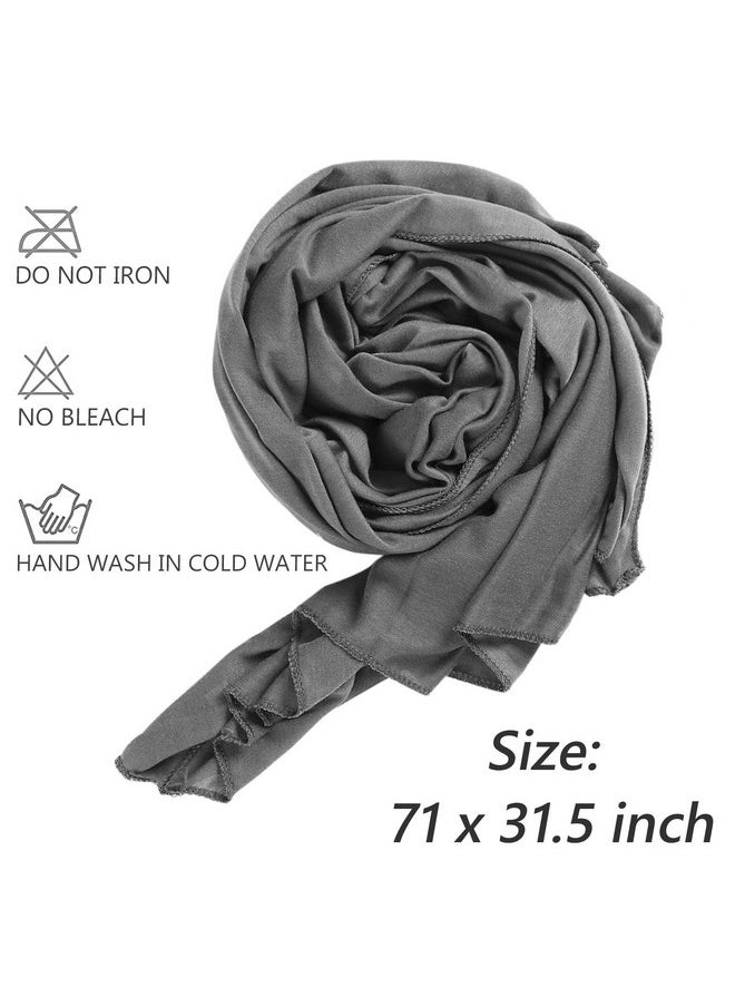 Xtrend - 12 Pieces Stretch Head Wrap Jersey Turban Solid Color Bohemian Dye Headwraps African Fashion Headwear Headband Extra Long Hair Scarf Soft Breathable Turban Tie For Women 12 Colors - Image 1