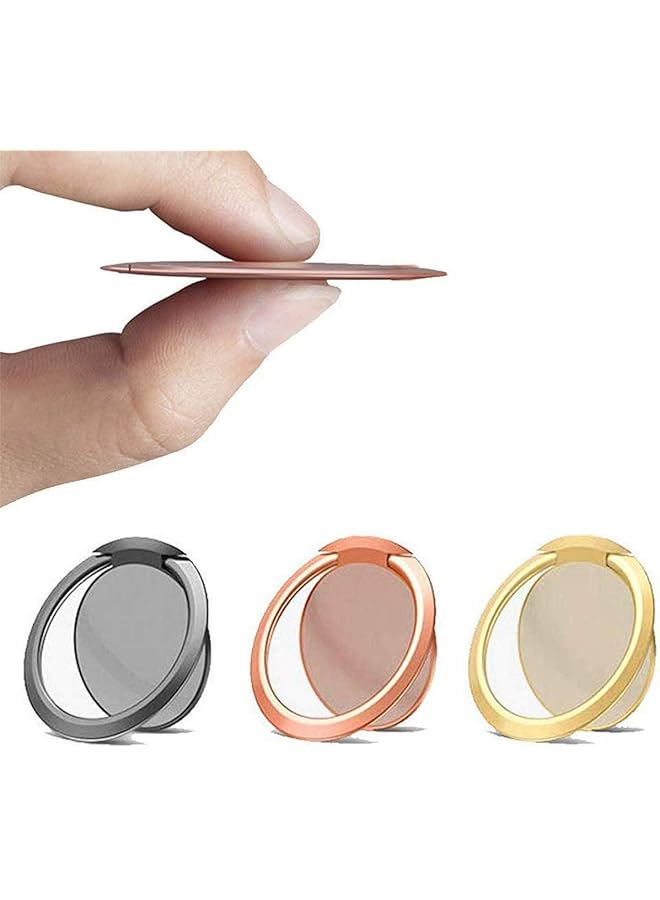 Green Tiger 3 Pack Magnetic Phone Ring Holder Grip, Ultra-Thin Slim Phone Stand with Adjustable 360° Rotation, Compatible with Car Mount, Zinc Alloy Phone Ring for Smartphones 4–8 inch - Image 1