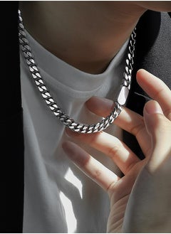 Generic Fashionable Necklace and Bracelet Chain set Cool Sweater Chain for Men and Women Jewelry Gift for Lover and Friend 2 Pieces  - Image 2