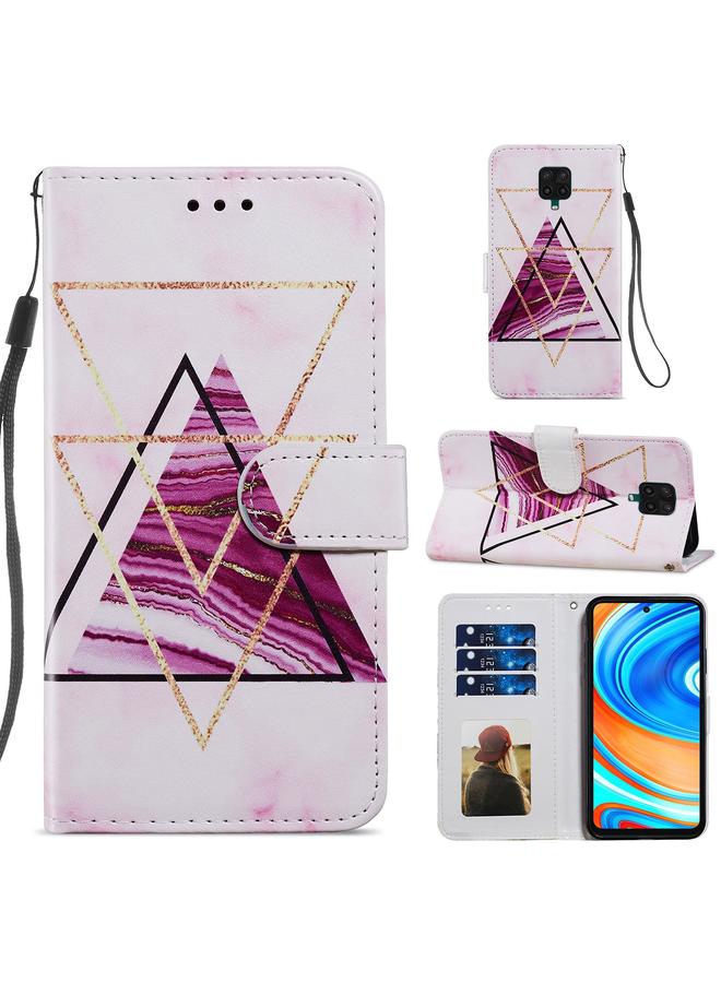 The Bros Case For Xiaomi Redmi Note 9 Pro Painted Pattern Horizontal Flip Leather Case with Holder & Card Slots & Photo Frame