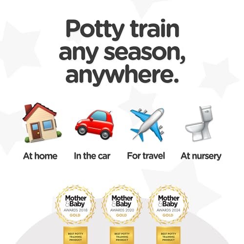 My Carry Potty - Natural Beige Travel Potty, Award-Winning Portable Toddler Toilet Seat for Kids to Take Everywhere - Image 3