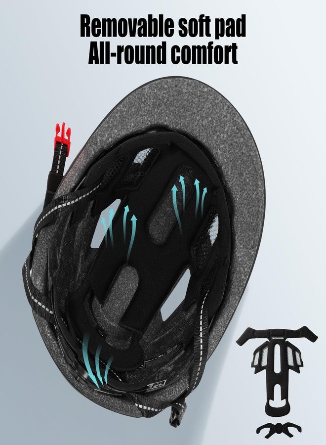 LUMDEER NEUBOZ Hat Bike Helmet for Adults - Certified Bicycle Helmet with Light & Visor, Durable Commuter Ebike Helmet for Men Women - Image 3