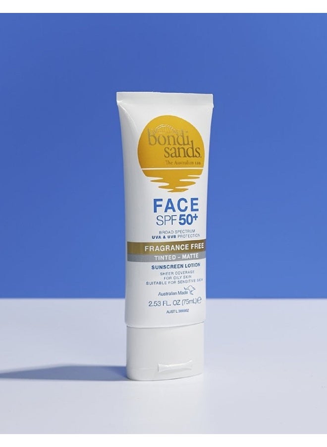 Bondi Sands SPF Fragrance Free 50+ Face Tinted - Matte 75ml - Image 5