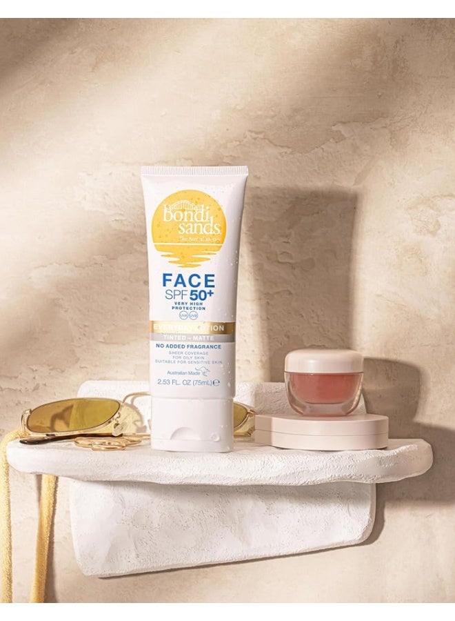 Bondi Sands SPF Fragrance Free 50+ Face Tinted - Matte 75ml - Image 2