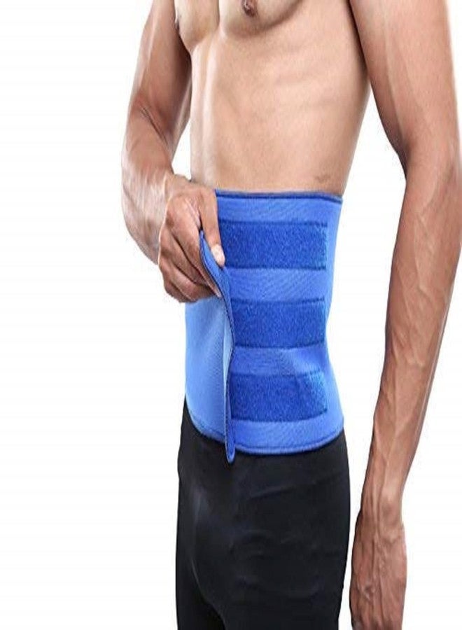 Ezyfit حزام دعم الخصر EZYFIT - حزام بطن 8 بوصات، يدعم عضلات البطن الضعيفة ويساعد على تحسين الدورة الدموية (عبوة من قطعة واحدة) أزرق - Image 4