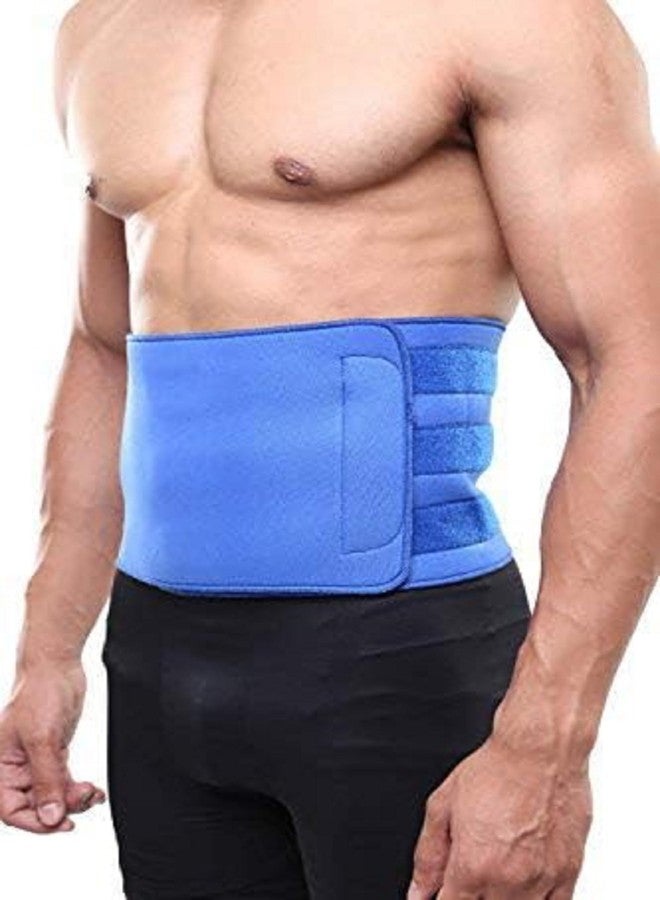 Ezyfit حزام دعم الخصر EZYFIT - حزام بطن 8 بوصات، يدعم عضلات البطن الضعيفة ويساعد على تحسين الدورة الدموية (عبوة من قطعة واحدة) أزرق - Image 1