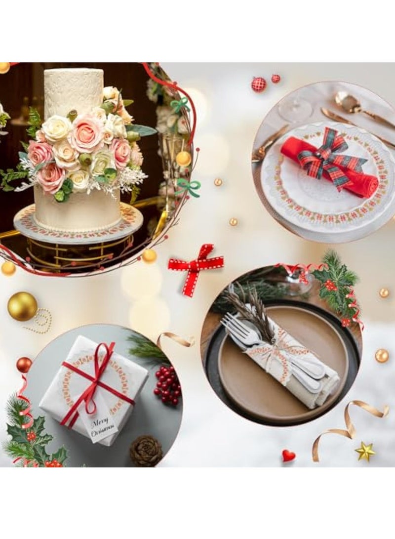 Captaintech 300 Pieces Paper Doilies, 3 Sizes Round Paper Doily Lace, Disposable Lace Paper Doilies, Baking paper, for Buffet Cake Fried Food Party Wedding Tableware Decoration - Image 3