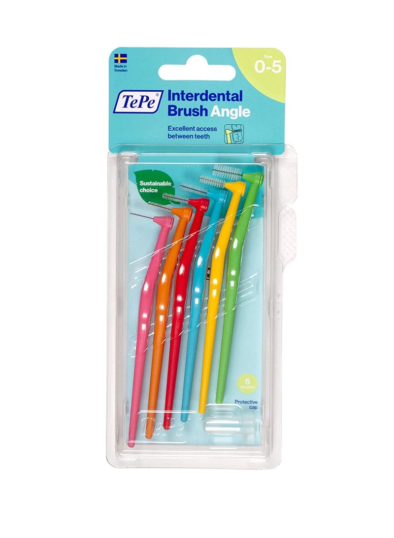 Tepe Angle Interdental Brush Mixed 6's