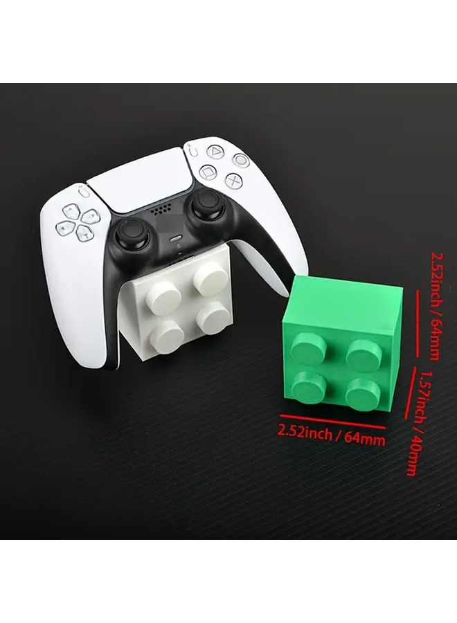 حامل مزدوج أخضر للتحكم لأجهزة PS4 وPS5 بتصميم مدمج قابل للربط - Image 3