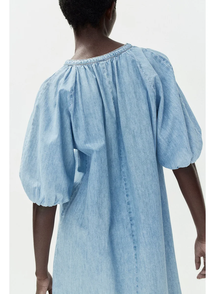 اتش اند ام Denim Tunic Dress