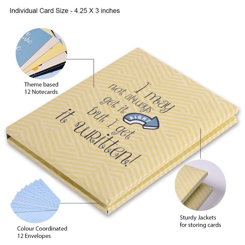 DOODLE You've Got Mail Set of 12 Thank you Notecards with Envelopes (3.75 Inch X 5 Inch) Greeting Card - Image 5