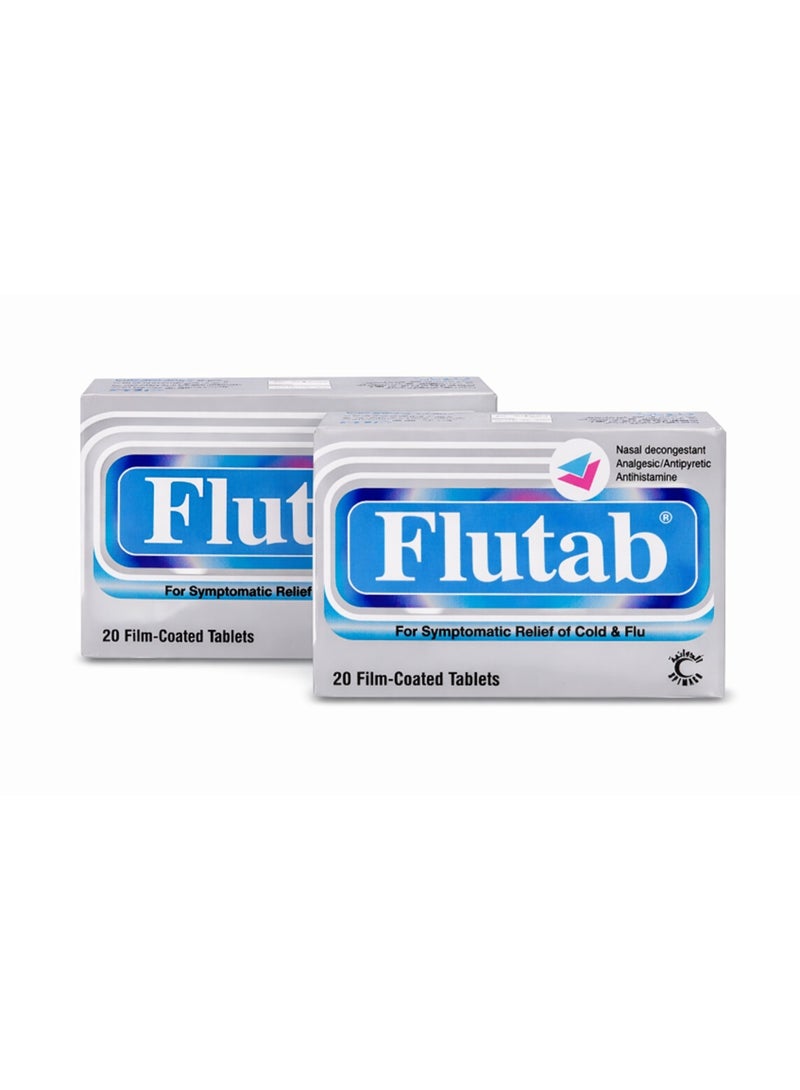 FLUTAB Pack of 2 Flutab Tablet 20 Pcs - Image 2