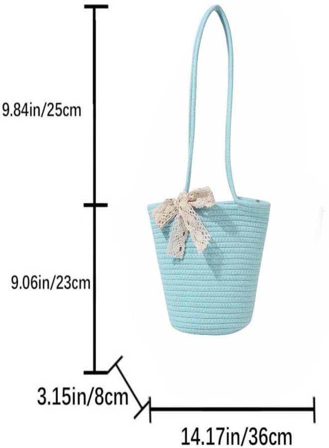 DYARCHY Stylish Women's Straw & Polyester Tote Handbag Ribbon Attached With Bag for Office, Travel, Vacations & Shopping - Image 5