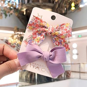 4 Ever 6 Pack Hair Bows Hairpins Girls Pigtail Bows with Alligator Clips Bowknot Hair clips Boutique Hairpieces Hair Barrettes Hair Accessory for Women Lolita Party Little Girls Toddler Kids Teens - Image 2