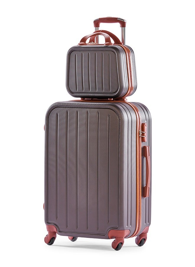 ليمرا طقم شنط سفر مكون من 6 حقائب أمتعة بعجلات و بتصميم صلب كوفي - Image 2