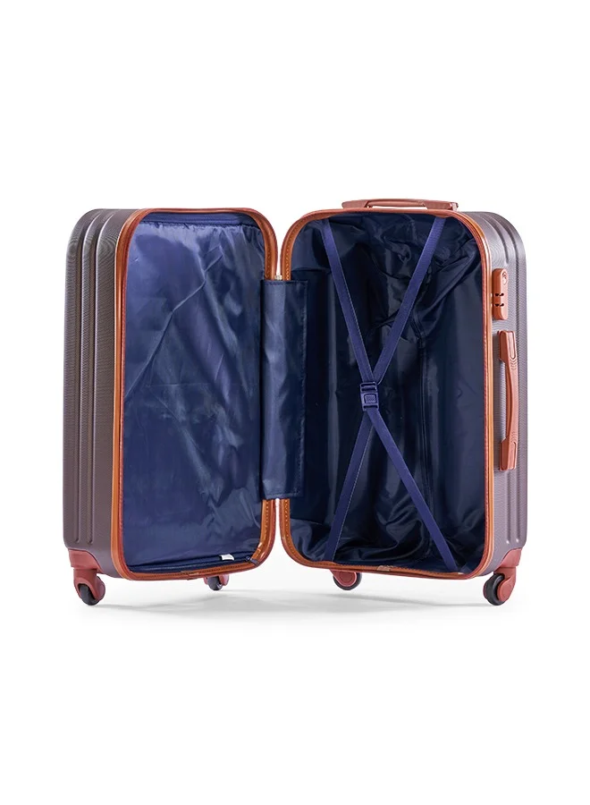 LIMRA Hardside 6 Piece Luggage Trolley Set Coffee