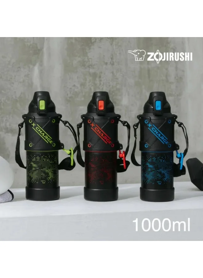 Zojirushi Zojirushi Stainless Steel Vacuum Bottle, 1.0L, Red Black