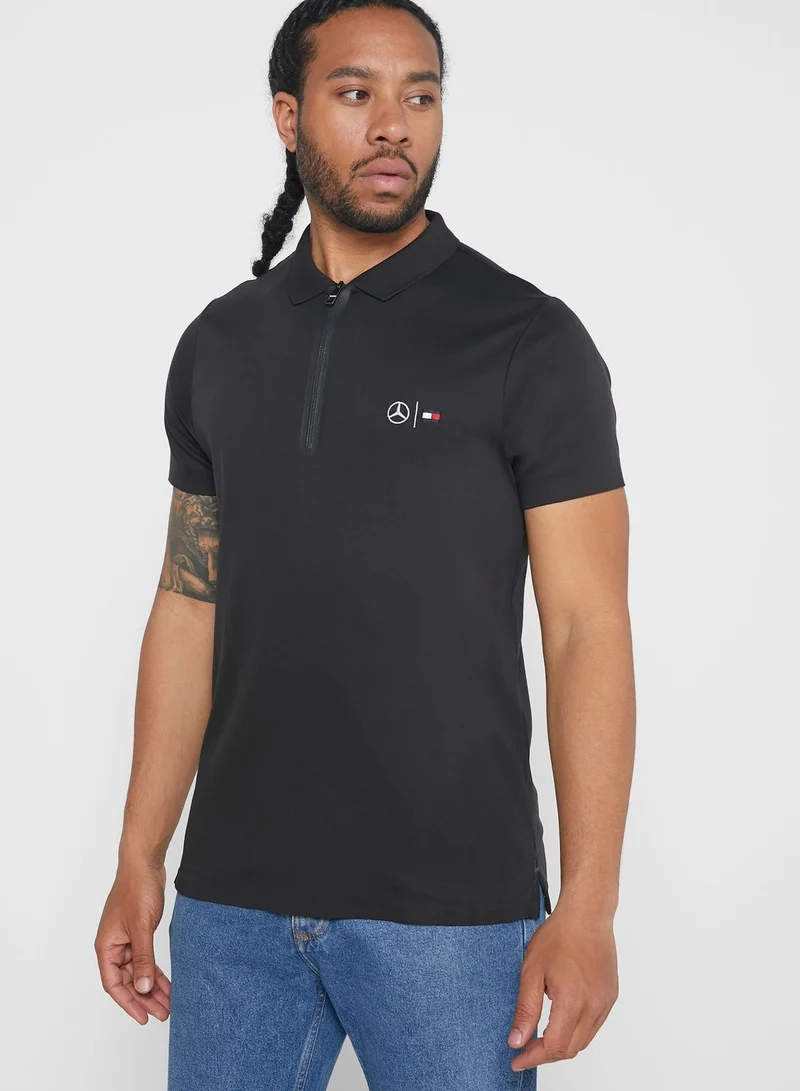 TOMMY HILFIGER Tech Half Zip Slim Fit Polo