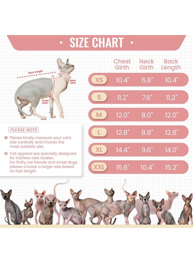 DENTRUN DENTRUN Sphynx Hairless Cats Shirt Pullover Kitten T-Shirts, Breathable Cat Wear Turtleneck Sweater Adorable Cat's Clothes Vest Pajamas Jumpsuit - Image 3