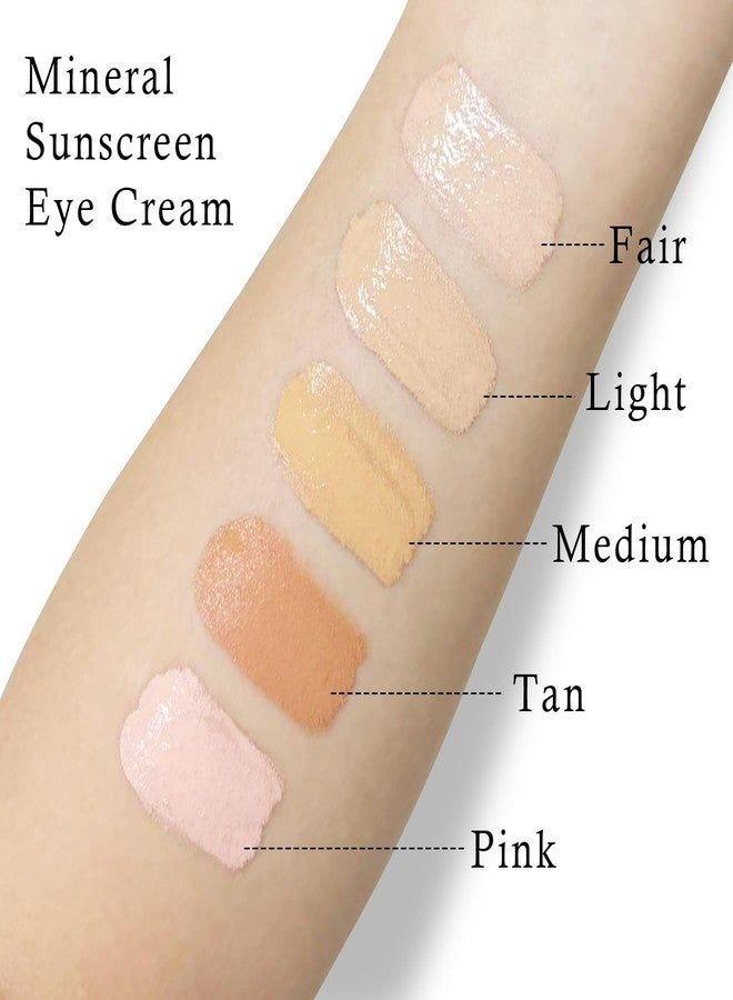 FREEORR Mineral Sunscreen Eye Cream, SPF 35 3-in-1 Tinted Eye Cream Under Eye Corrector or Smooth Eyelines Cover Dark Circle, Fine Lines Puffiness and Bags, Anti-Aging Sunscreen Concealer-02 Medium - Image 2
