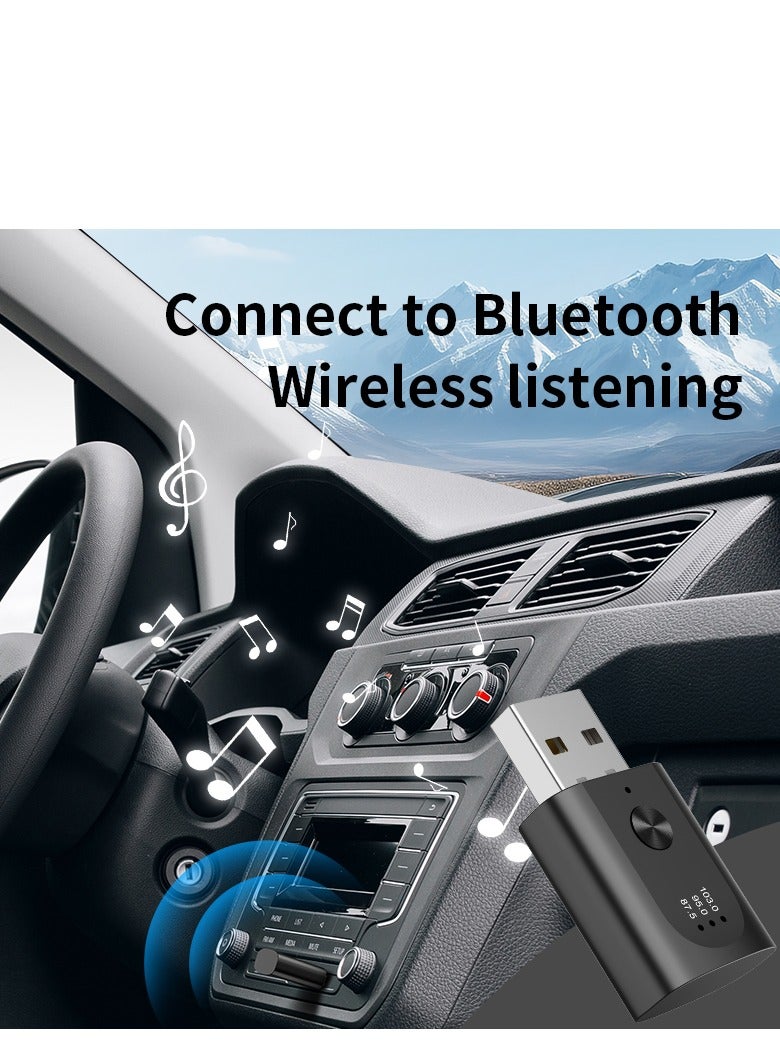 GULFLINK M08 Bluetooth 5.3 Bluetooth Receiver For Car Wireless Experienced sound Quality FM Audio Radio USB Plug And Play. - Image 4