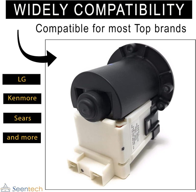 Seentech 4681EA2001T Washer Drain Pump Motor Exact Fit for Kenmore & LG washer drain pump by - Replaces Part Numbers AP5328388, 2003273, 4681EA2001D, 4681EA2001N, 4681EA1007G and More - Image 3