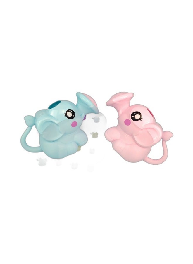 Generic - Children's Watering Pot Baby Bath Elephant Shower Water Toys Bathroom Bath Cartoon Baby Elephant Sprinkler Wholesale-Specifications:Elephant Kettle Shower (blue) - Image 1