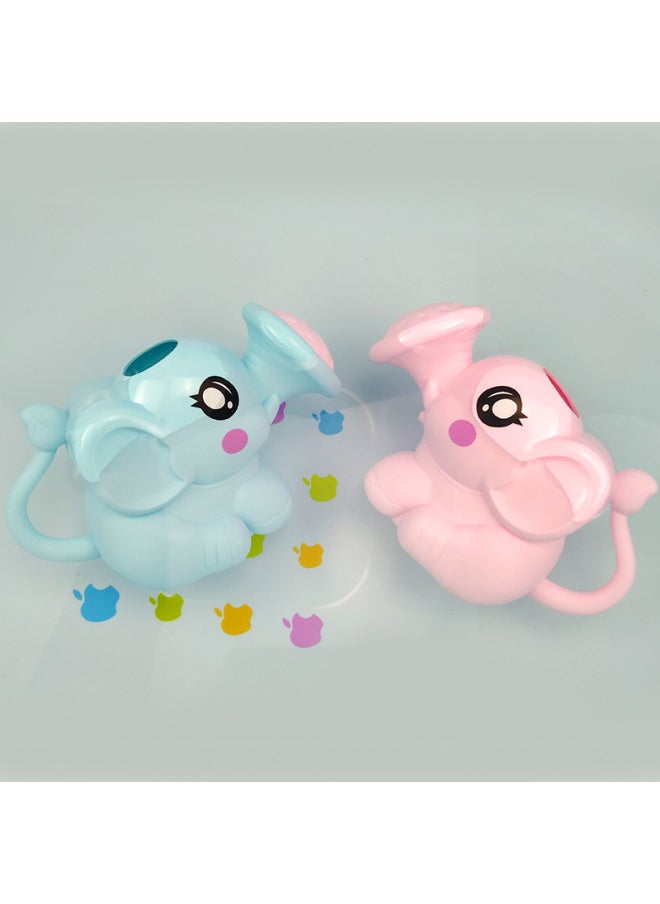 Generic - Children's Watering Pot Baby Bath Elephant Shower Water Toys Bathroom Bath Cartoon Baby Elephant Sprinkler Wholesale-Specifications:Elephant Kettle Shower (blue) - Image 1