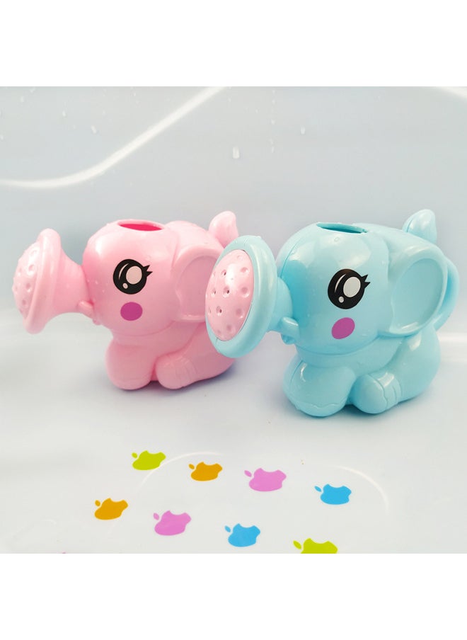 Generic - Children's Watering Pot Baby Bath Elephant Shower Water Toys Bathroom Bath Cartoon Baby Elephant Sprinkler Wholesale-Specifications:Elephant Kettle Shower (blue) - Image 1