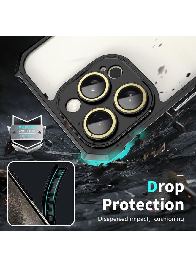 اس-توب جراب هاتف iPhone 12 Pro مصنوع من الأكريليك المقاوم للصدمات مع غشاء زجاجي للعدسات - Image 4