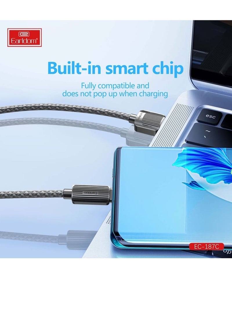 Usb Data Cable 2.4A , Fast Charging And Sync - Usb To Usb-c , EC-187C