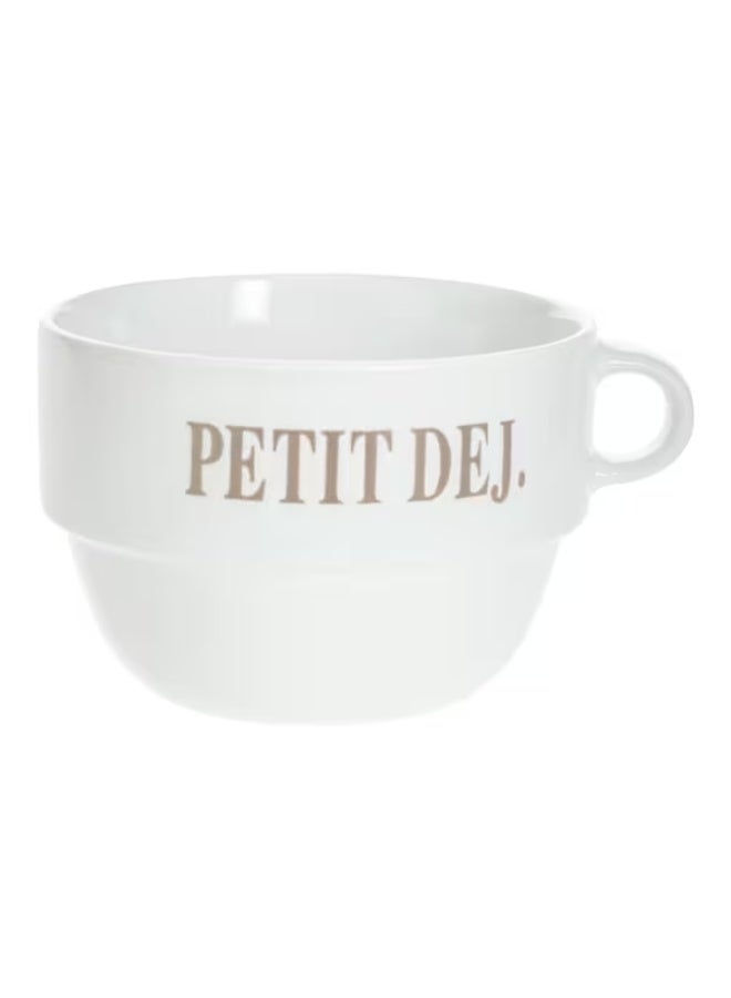 de Gourmet Colorama Jumbo Stackable Breakfast Cup White 620ml