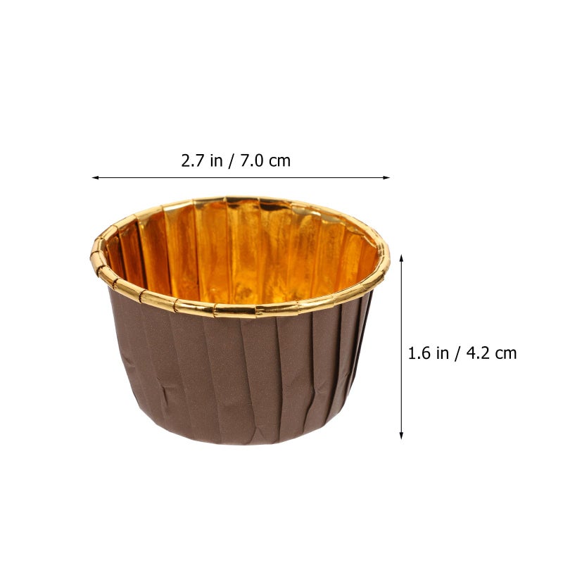 High Temperature Resistant Muffin Cups 100pcs Assorted Colors Pink Blue Brown Red - Image 3