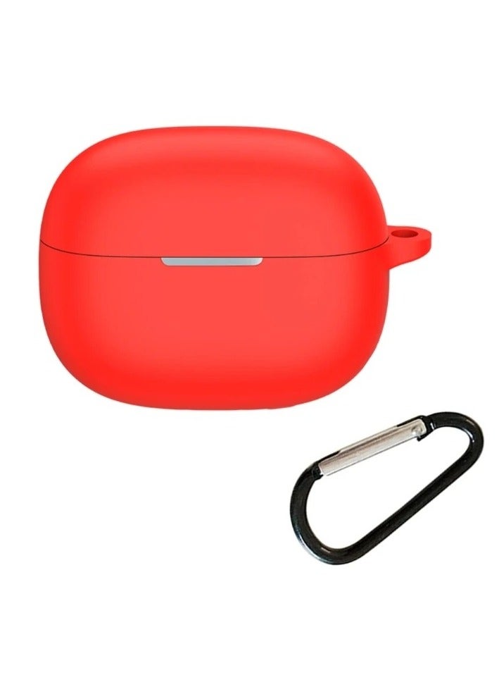 Earphone Protective Case Suitable For Redmi Buds 5 Pro Cover Shockproof Shell Washable Silicone Housing Anti Dust Sleeve Frame (Red)  - Image 1