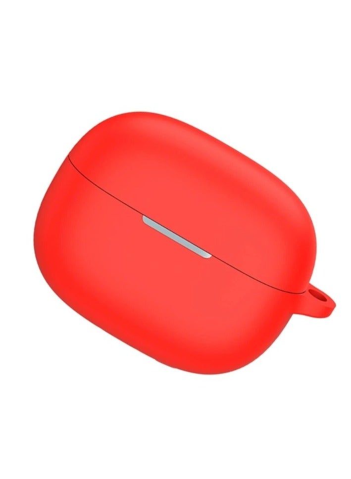 Earphone Protective Case Suitable For Redmi Buds 5 Pro Cover Shockproof Shell Washable Silicone Housing Anti Dust Sleeve Frame (Red)  - Image 2