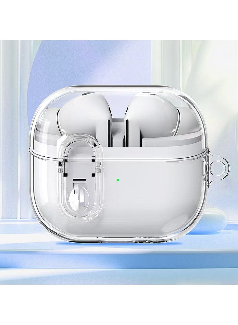 Alyashmac Case for Samsung Galaxy Buds3 and Galaxy Buds3 pro(2024) Silicone Earphones Cover Secure Lock Protective，Shockproof Wireless Earbuds Protective Cover with Keychain(Clear) - Image 5
