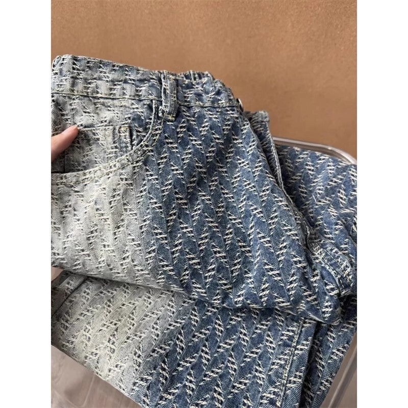 Unisex Classic Denim Jeans Loose Fit Daily Outdoor Wear - Image 3