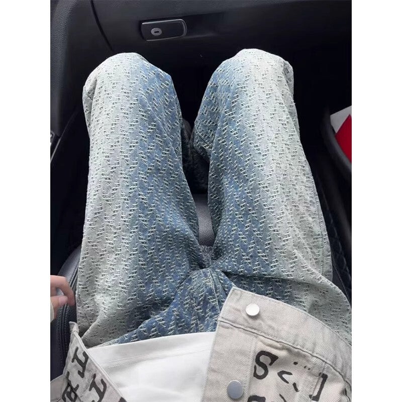 Unisex Classic Denim Jeans Loose Fit Daily Outdoor Wear - Image 2